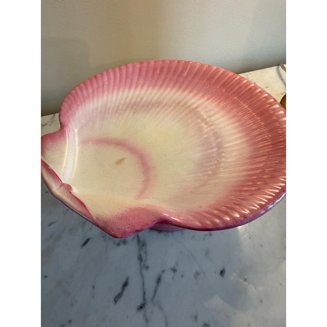 English Antique 1891 Wedgwood Pink Majolica Nautilus Shell Cake Stand For Sale - Image 3 of 10