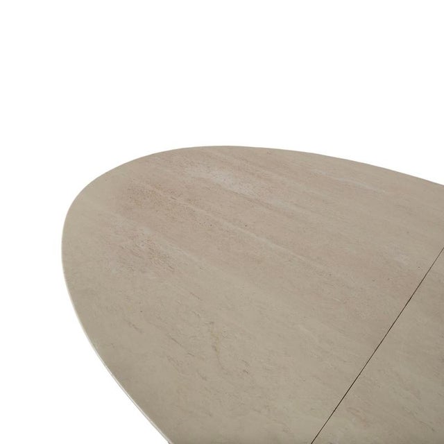 Wood Wooden Dining Table with Travertine Top from WK Wohnen For Sale - Image 7 of 17
