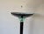 1980s Postmodern Gunmetal and Glass Torchiere Floor Lamp For Sale - Image 4 of 11