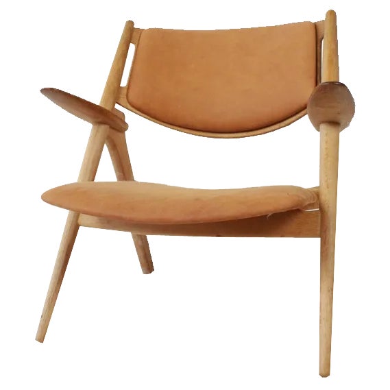 Ch28 Sawbuck Armchair by Hans J. Wegner for Carl Hansen & Son, Denmark, 1970s For Sale
