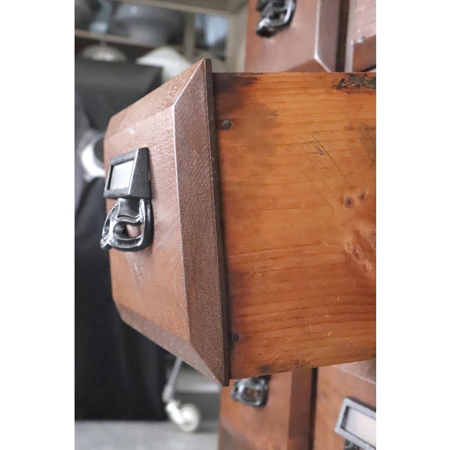 19th Century Pine & Black Walnut Apothecary Cabinet For Sale In New York - Image 6 of 14