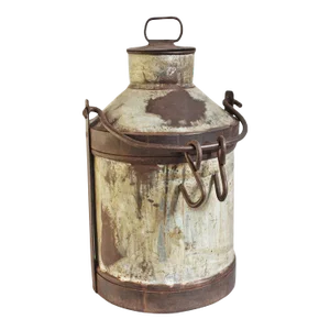 Large Vintage India Milk Can