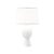 Tall Bulb Shape Ceramic Table Lamps with White Linen Shade in White. Also available in Gray, Light Blue and Blush. 17.25"...