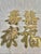 This set of Chinese symbols are solid brass and were typically used as wall hangings in the 1970’s. They each have “feet”...