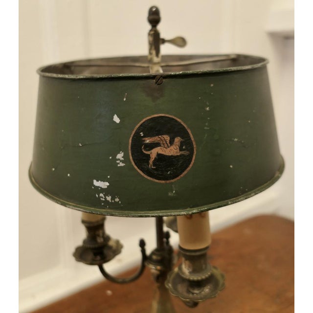 French Silver-Plated Triple Bouillotte Desk Lamp, 1890s For Sale - Image 4 of 11