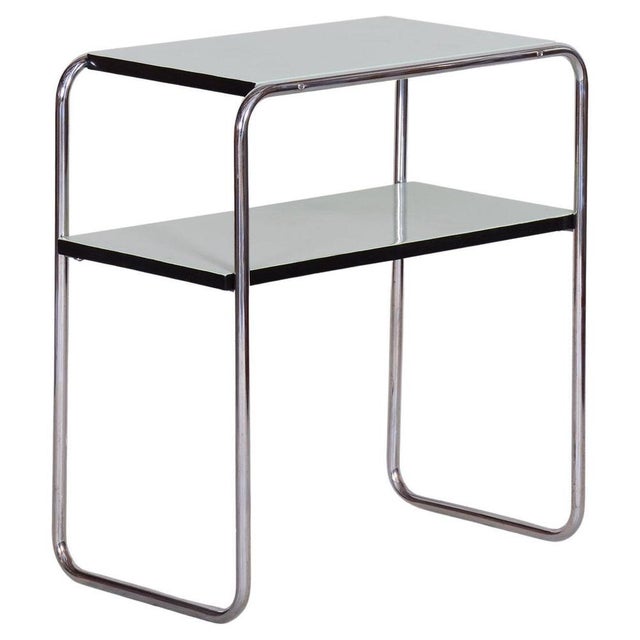 Art Deco Side Table in Chrome Steel by Marcel Breuer for Thonet, 1930s For Sale - Image 10 of 10
