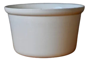 Vintage White Earthenware Jar Cache, 1920s