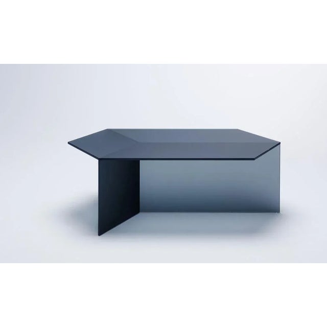 Satin Glass Isom Oblong Coffee Table by Sebastian Scherer For Sale - Image 6 of 8