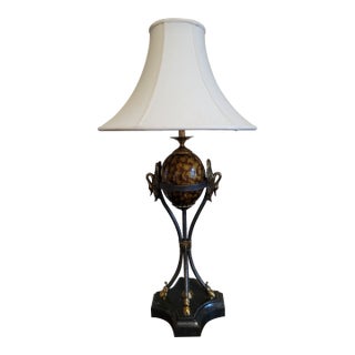 Vintage Maitland-Smith Marble and Bronze Lamp For Sale