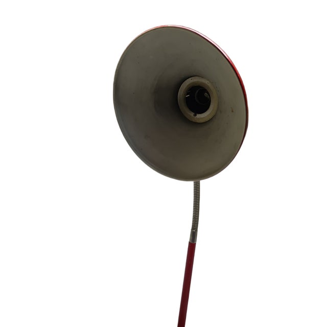 Metal Vintage Polish Bedside Lamp in Glass and Metal, 1980s For Sale - Image 7 of 9