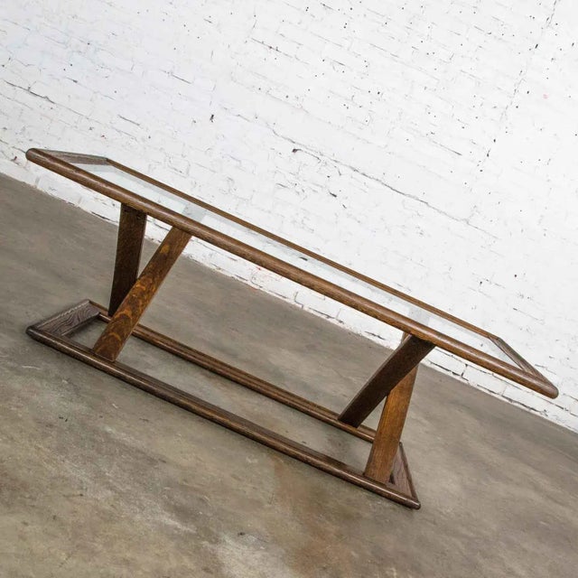 Vintage StavOak Coffee Table From Jack Daniels’ Barrel Staves by Jobie G. Redmond 1981 For Sale - Image 6 of 12