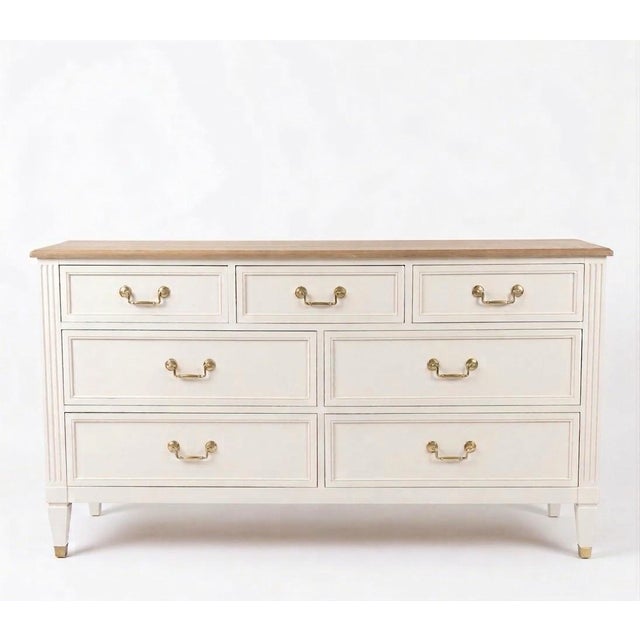 Custom Refinished Kindel Grand Rapids French Directoire 14-Drawer Bedroom Suite (2-Piece Set) An exceptional 14-drawer...