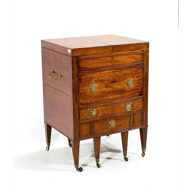 19th Century William IV English Mahogany Barbers Cabinet For Sale - Image 6 of 11