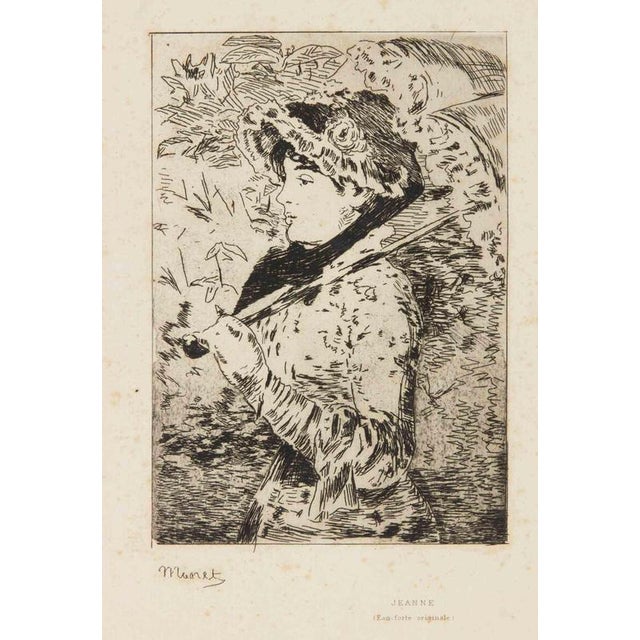 Edouard Manet, Jeanne (Spring), 1882, Etching For Sale - Image 4 of 4