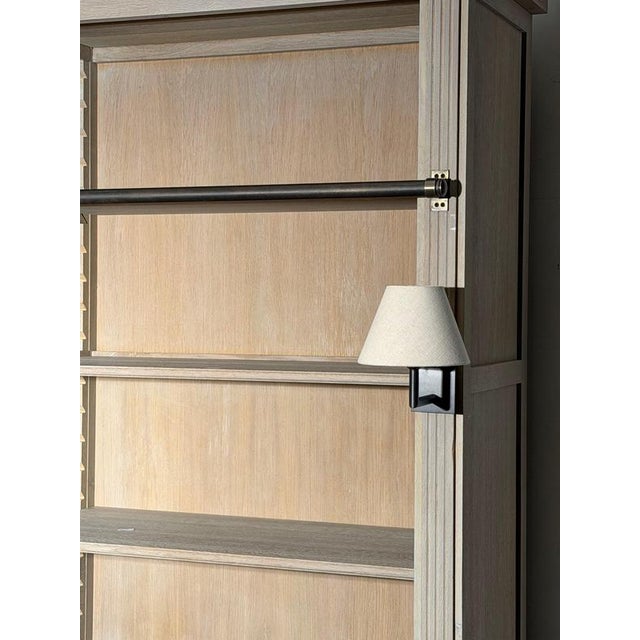Charrell Home Interiors Library Cabinet with Ladder For Sale - Image 3 of 6