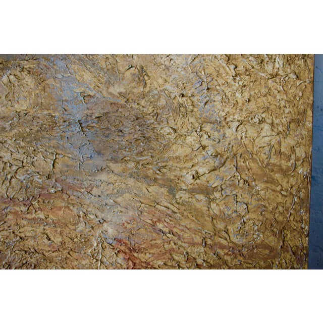 Paint Large Unsigned Tonal Abstract Impasto Painting For Sale - Image 7 of 8