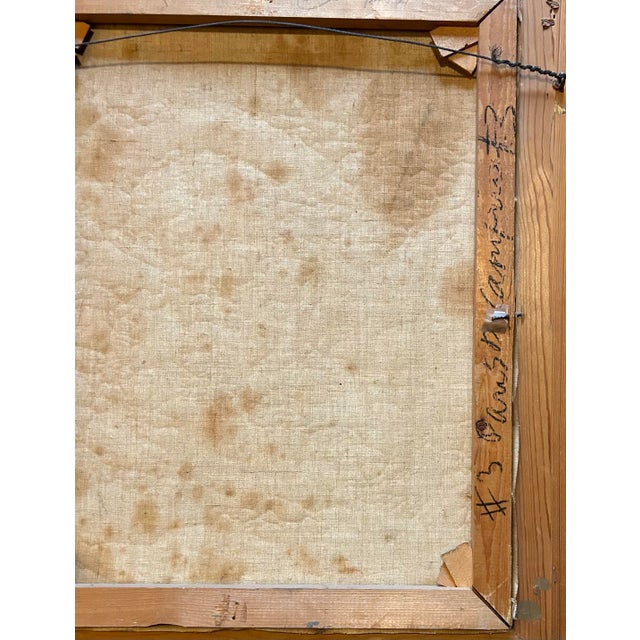 Textile Vintage 1950’s French Impressionist Oil Painting Street Scene of Paris For Sale - Image 7 of 9