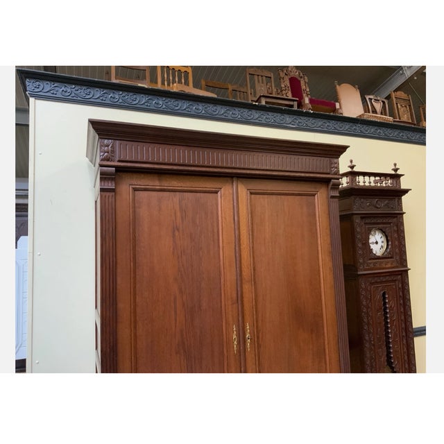 Antique Art Nouveau Wardrobe, 1900 For Sale - Image 10 of 13