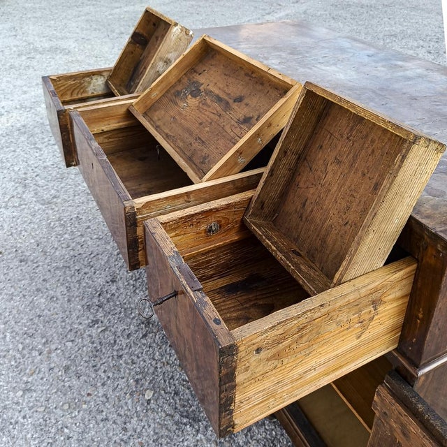 Desk in Walnut, 19th Century For Sale - Image 13 of 18