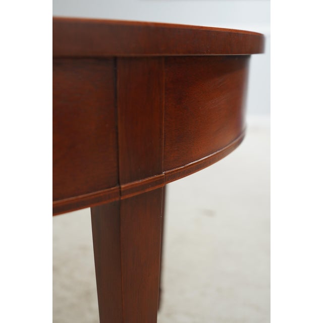 Brown Baker Round Mahogany Center Parlor Table For Sale - Image 8 of 12