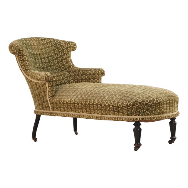 French Napoleon III Chaise Longue, C 1860 For Sale