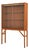 Scandinavian Modern Cabinet in Glass, Teak and Beech attributed to Carl-Axel Acking, 1950s For Sale