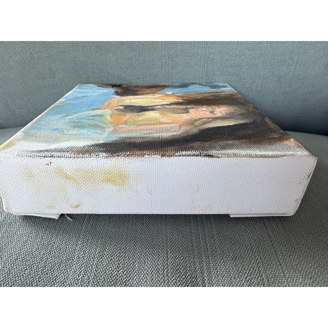 2020s 2024 Oil Portrait of a Young Girl on Stretched Canvas For Sale - Image 5 of 5