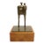 Signed Ray Jensen Bronze Modernist Art Sculpture ~ Figure W/ Child ~ Pacific Northwest For Sale