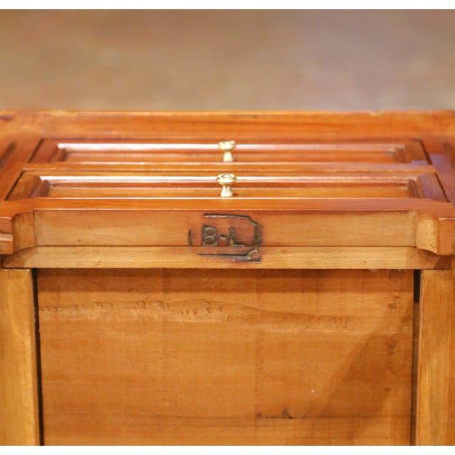 Pair of Late 20th Century French Louis XVI Walnut Bedside Tables With Drawers For Sale - Image 15 of 15