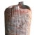 Vintage Western-style cowboy boot sculpture crafted in marbled clay with natural swirled tones of terracotta, gray, and...