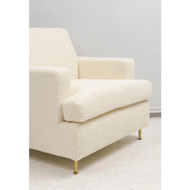 Antique White Bespoke Lounge Chairs in the Jean Michel Frank Manner - a Pair For Sale - Image 8 of 11