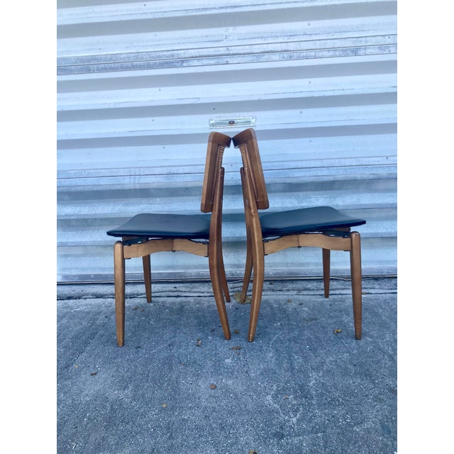 Set of 4 Vintage Folding Stakmore Chairs For Sale - Image 9 of 12