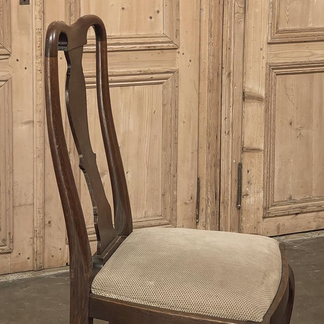 Set of 6 Antique Queen Anne Chestnut Dining Chairs For Sale - Image 18 of 18