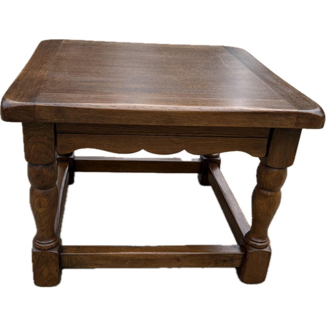 English Solid Wood European Side or End Table For Sale - Image 3 of 7