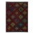 Multicolor Modern Soumak Handmade Geometric Designed Wool Rug For Sale