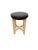 Black Oak and Leather Stool from Luxus, 1960s For Sale - Image 8 of 8