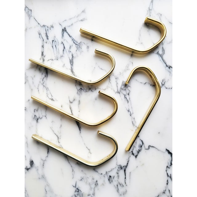 Modernist Austrian Aluminium Wall Hooks, 1950s, Set of 5 For Sale - Image 11 of 11