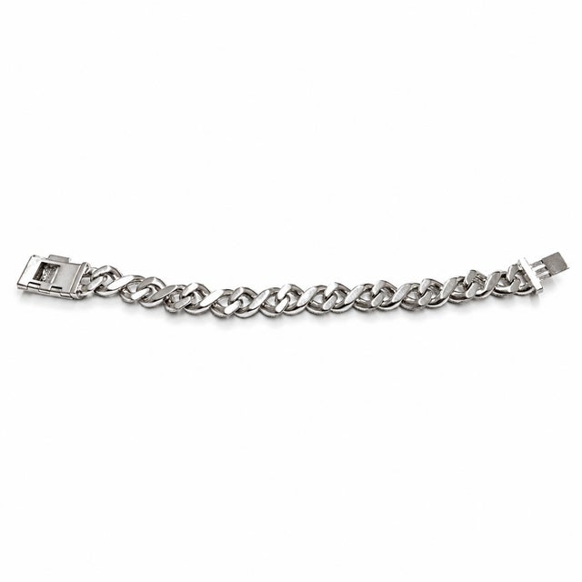 2020s 14k White Gold 9.5 Ct Natural Diamond Infinity Bracelet, 8 In For Sale - Image 5 of 6