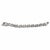 2020s 14k White Gold 9.5 Ct Natural Diamond Infinity Bracelet, 8 In For Sale - Image 5 of 6