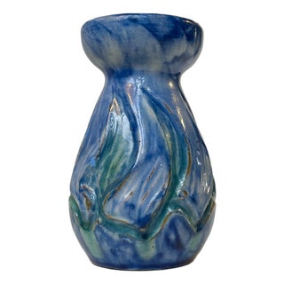 Art Nouveau Pottery Vase of Glazed Ceramics from Møller & Bøgely, Denmark, 1920s For Sale