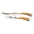Mid 20th Century Sterling Silver and Antler Handle Carving Set- 2 Pieces For Sale