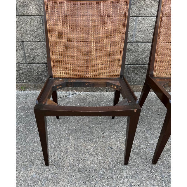 Brown 1950s Edward Wormley for Dunbar Sipper Chairs-Set of Four For Sale - Image 8 of 11