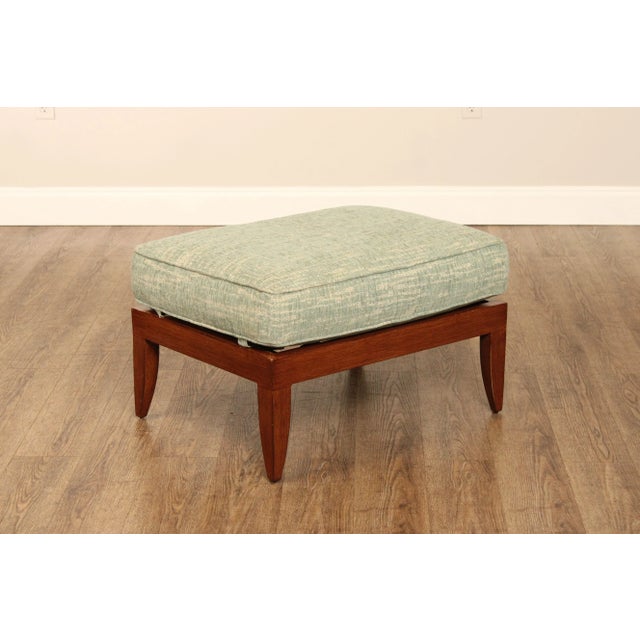 Early 21st Century Tommy Bahama Outdoor Patio Faux Wood Ottoman For Sale - Image 11 of 12