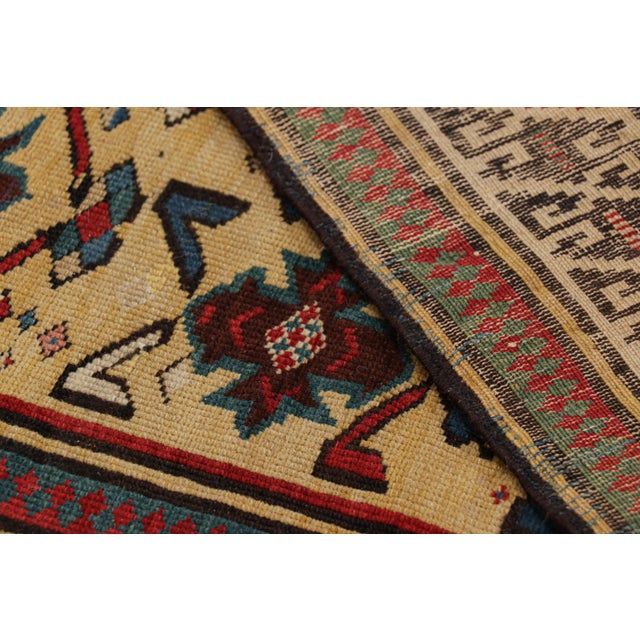 Textile Antique Shirvan Daghestan Rug With Floral & Geometric Patterns, From Rug & Kilim For Sale - Image 7 of 7