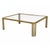 Brass and Glass Coffee Table, 1970s, in Very Good conditions. Designed 1970 to 1979