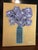Original Painting on Canvas by CL Auker “Purple Roses on Gold” For Sale - Image 4 of 5