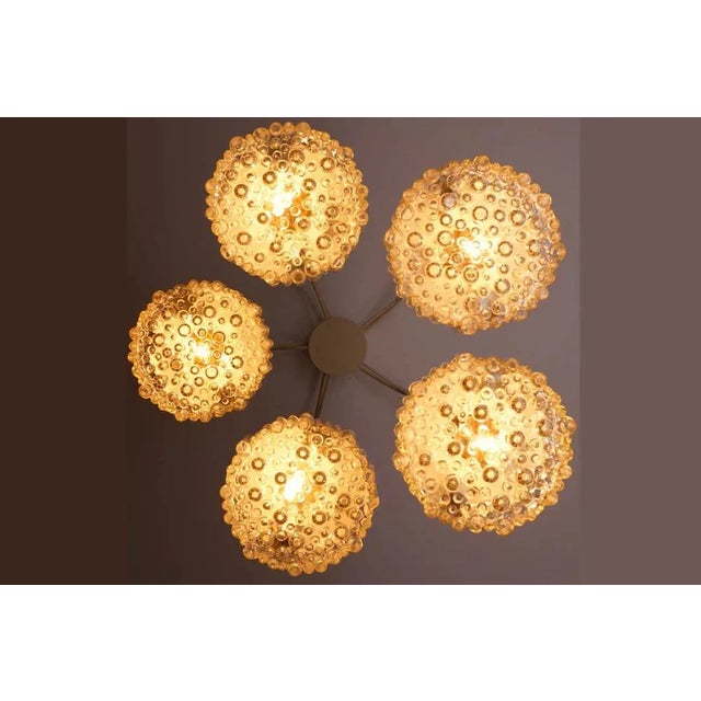 1960s Mid-Century Pendant in Chrome & Glass from Staff, 1960s For Sale - Image 5 of 8