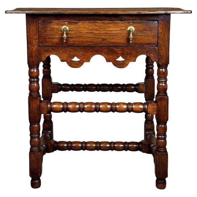 Early 20th Century Chippendale Oak Side Table For Sale - Image 12 of 12