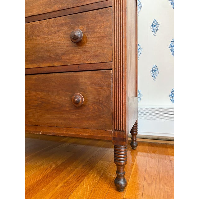 Antique Early 1800s Southern Neoclassical Walnut Chests of Drawers, Likely From Central Virginia For Sale - Image 9 of 15