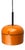 Vintage German Space Age Yellow Orange Pendant Lamp by Arnold Berges for Staff, 1970s For Sale